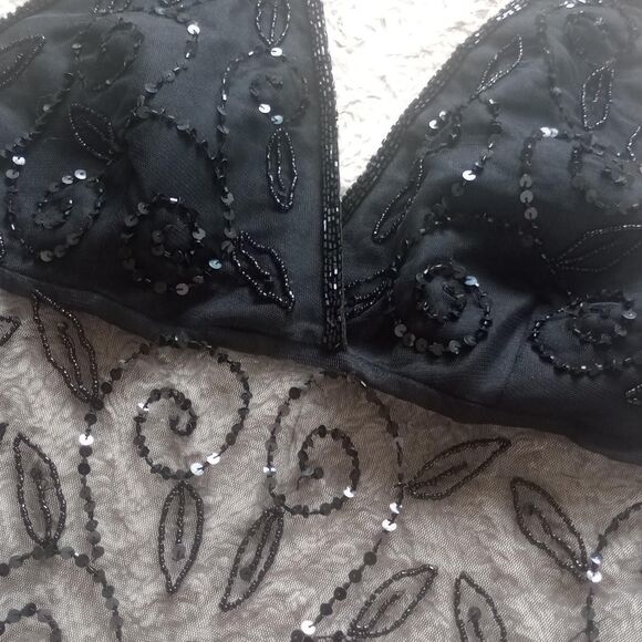 Vintage 90s Y2K Backless Beaded Fairy Halter - Picture 3 of 4